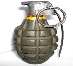 A contractor working on property on Stony Ford Road in Hamptonburgh reported finding what appear to be a live MK2 hand grenade. Photo illustration.