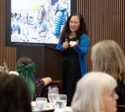 Michelle Tingson-Pregno, a Nursing major at Mount Saint Mary College, discussed how the Hudson Valley Hospice Annual Scholarship has allowed her to improve her and her family’s lives.