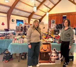 Rose Chiocchi, Library Director and Erica Gati, Human Resources.