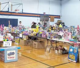 Sue Bahren provided these photos from previous Kiwanis Club’s Toyland Project collections.