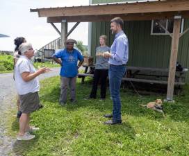 The Chester Agricultural Center in Chester was the final stop in a series of visits by U.S. Rep. Pat Ryan to hear from local farmers about their work and needs for the federal Farm Bill.