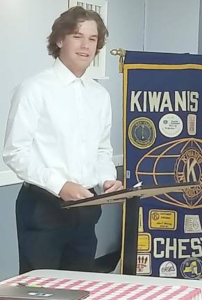 George Slicker received the Chester Kiwanis Vocational &amp; Technical Award.