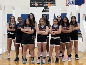 The Chester Girls Varsity Basketball team. Photo provided by Coach Lindsay Rock.