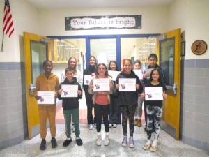 C.J. Hooker Middle School’s December Students of the Month.