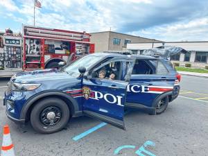 SRO Brandon Raab’s patrol car.