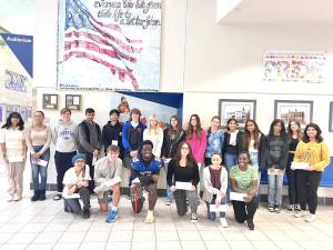 Chester Academy’s new honor society inductees.