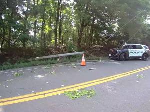 On Aug. 25, patrol units responded to the area of State Route 17A and Commercial Drive in the Town of Goshen regarding an alleged report of a motor vehicle accident involving a car that struck a utility pole with the pole and wires down.