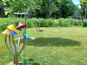 The Sound Garden at the Goshen Public Library.