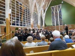 The Church of St. Stephen, the First Martyr, in Warwick was filled to capacity for a Christmastime concert performed by the Warwick Valley Chorale in December 2019. File photo by Terry Gavan.