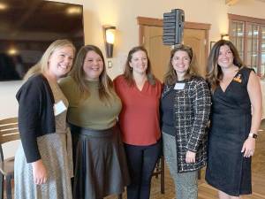 Leadership panelists: Jennifer Martin, Brittany Johnson, Kelly Naughton, Shannon Kelly and Stephanie Johnson. Photos provided by the Goshen Chamber of Commerce.