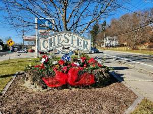 Kiwanis Club spruces up Chester sign for the season