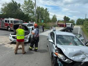 On June 10, patrol units responded to the area of State Route 17A and Quarry Road in the Town of Goshen regarding an alleged report of a motor vehicle crash, personal injury automobile accident involving a two vehicles side impact collision.