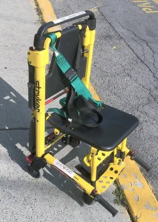 A GOVAC crew discovered it had left $4,500 lift chair behind Monday, Sept. 14, when it transported a patient from LAN Associates at the corner of Main Street and Orange Avenue in Goshen to Garnet Regional Medical Center in the Town of Wallkill.