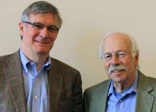 Provided photo Adrian Goddard, left, has been appointed to Board of Directors of the Orange County Land Trust; and Stuart Turner has been elected president of the board.