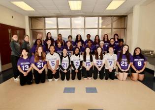 The 2023 Crusaders Girls Varsity Flag Football Team.