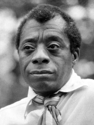 James Baldwin in 1969. A recent p<b>o</b>ll of New Yorkers reveals Baldwin as the state’s favorite author. Photo, via Wikipedia, by Allan Warren.