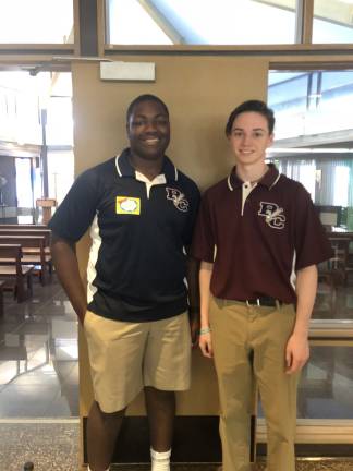 Senior Curtis Paul (left) and freshman Tommy Gilligan (Photo provided)