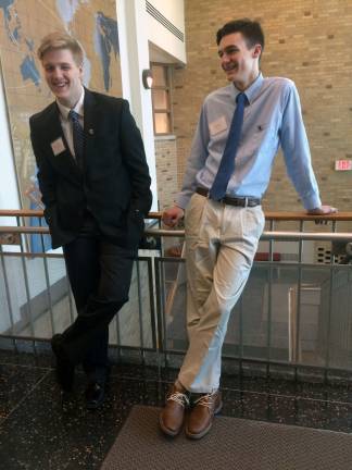 Mac Farruggia and Sean Ormsby win at Future Business Leaders conference