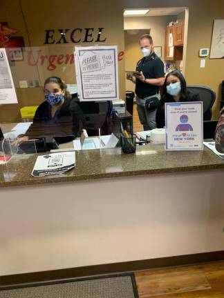The Goshen Excel Urgent Care emerged early on as a stopgap in a dire shortage COVID testing, and has been seeing two to three times normal volume since. Photo by Arily Nieves