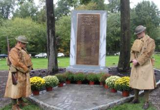 Mario Acosta of Chester and John Cronin of Newburgh are part of the East Coast Dough Boys, a WWI reenactment group.