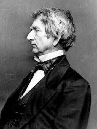 This is Matthew Brady's portrait of William H. Seward, who wrote the Thanksgiving Proclamation for Abraham Lincoln.