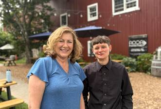 All One One All Farm artists-in-residence Bam Bowen and Christiane O’Banion.
