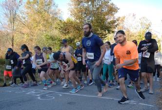 Competitors in the Second Annual Sugarloaf 5K start the Oct. 4 race.