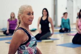 The Goshen Public Library promotes wellness through events such as monthly Yoga classes.