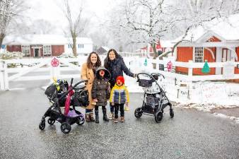 Snowy day in Museum Village