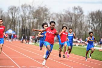 GHS senior Dametrious Esannason set two new records for the school’s track and field.
