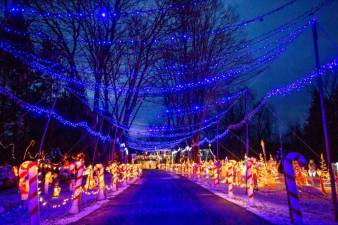2022 is the final year for the Poloniak’s light display at 22 Spanktown Road. Photo: Sammie Finch.