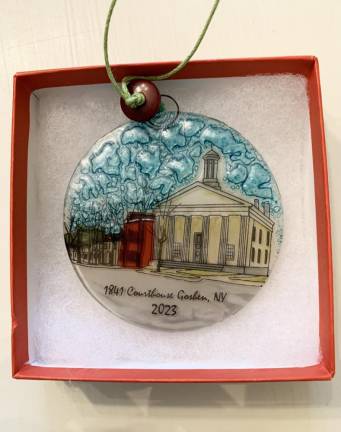 The 11th annual Goshen ornament has just been released, and this year’s edition showcases the 1841 Courthouse, a true gem of Goshen’s historical architecture. Provided image.