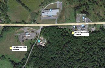 The warehouse are expected to be built at 2675 and 2659 Route 17M in Goshen.