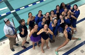 Girls swim team tops Wallkill and Middletown