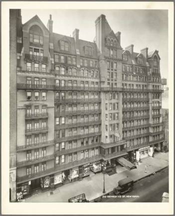 Hotel Chelsea, where most of&#xa0;&quot;Chelsea Girls&quot; was filmed, used to be a central hub for famous artists and musicians. Photo courtesy of the New York Public Library