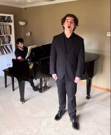 Desmond Mulready, the 2025 Grand Scholarship Recipient ($10,000), who was a senior at Kingston H.S. and now attends the Eastman School of Music.