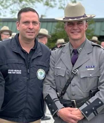 County Executive Neuhaus and Arthur Worden.