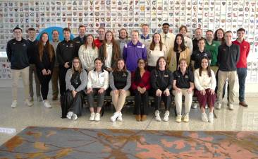 The group of NCAA Division III Athletic Communicators Emerging Elite Program attendees.
