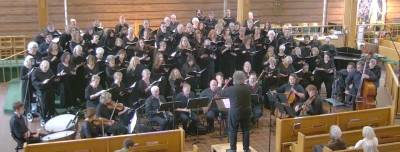 The Warwick Valley Chorale performs at a concert.