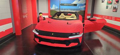 Guests can view, and even sit, in the world’s largest life-size LEGO Ferrari at LEGOLAND New York.