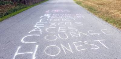 Impeachment graffiti defaces Chester neighborhood