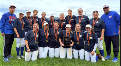 The Goshen High School softball team after their Section 9 win.