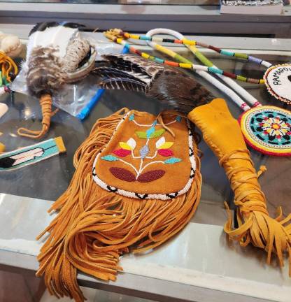 The items on display, provided by the Ramapo Lenape Wolf Tribe, will enhance the exhibit greatly by showing actual items used during that time.