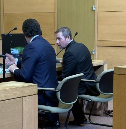 Chester Highway Superintendent John Reilly in court on March 25.