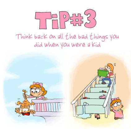 Tip #3 of from &quot;Ten Tips for the Frazzled Parent,&quot; illustrated by Michael Pugliese.