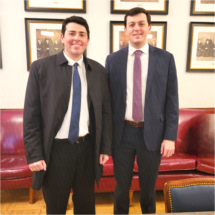 Goshen High School Class of 2018 graduates Anthony Palazzola and James Lindeman.