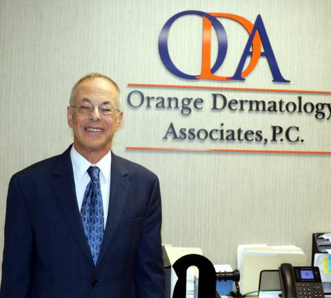 Photo by Roger Gavan Dr. Steven Wolinsky in the Warwick office of Orange County Dermatology Associates
