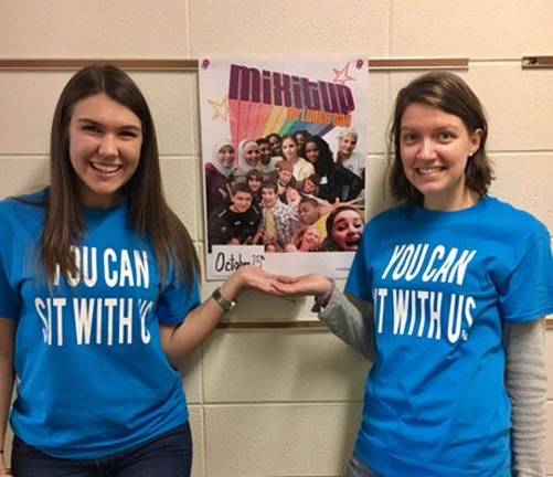 Co-organizers of Mix It Up Day, Samantha Jacklitsch and Rebecca Quackenbush (Photo provided)