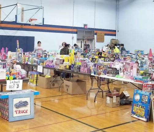 Sue Bahren provided these photos from previous Kiwanis Club’s Toyland Project collections.