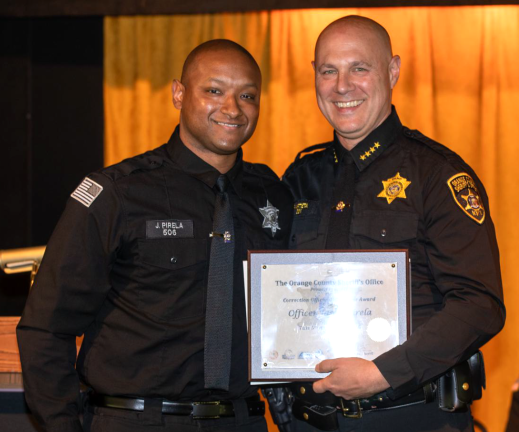 Officer Jason Pirela was honored as the Correction Officer of the Year.